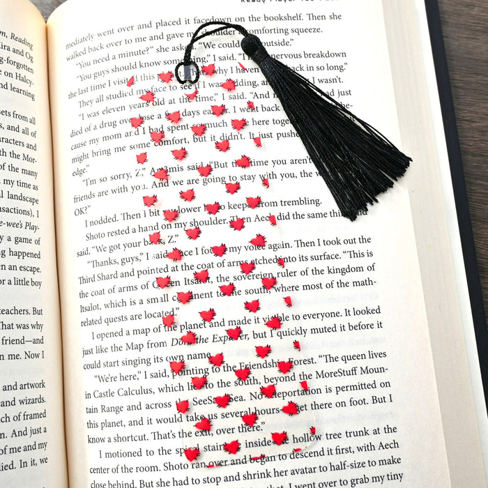 Stitched Hearts Bookmark