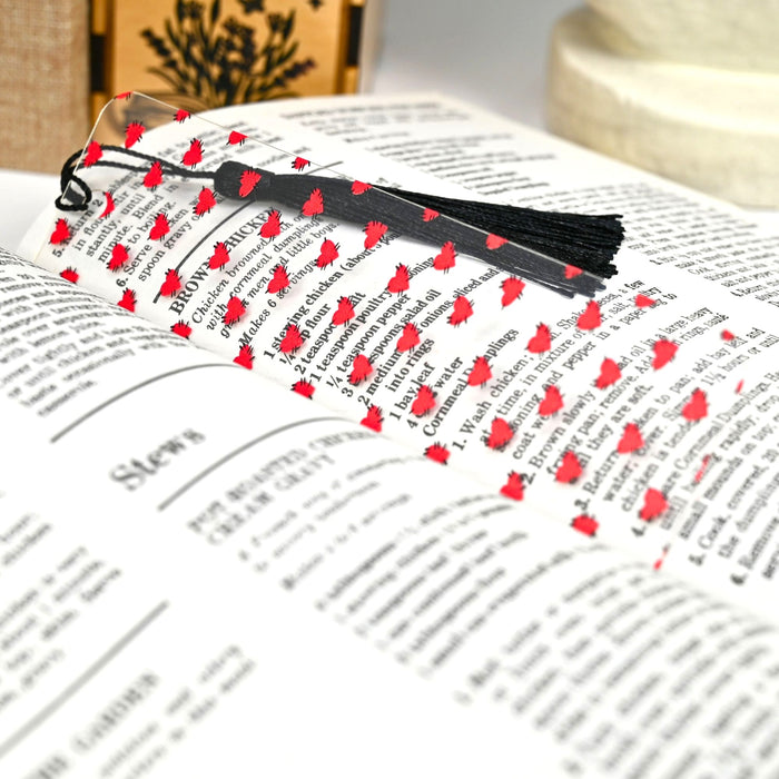 Stitched Hearts Bookmark