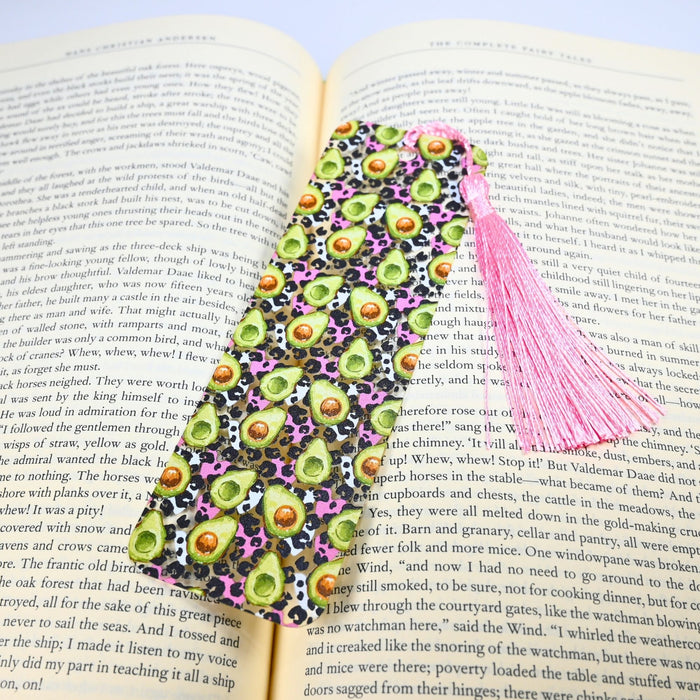 Leopard Avocado Bookmark