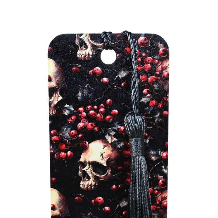 Mistletoe Skulls Bookmark