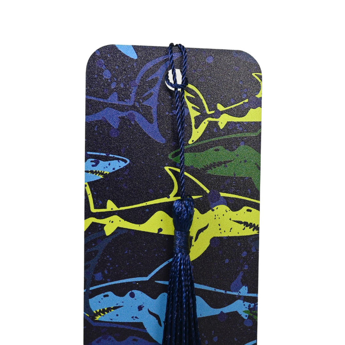 Neon Shark Bookmark
