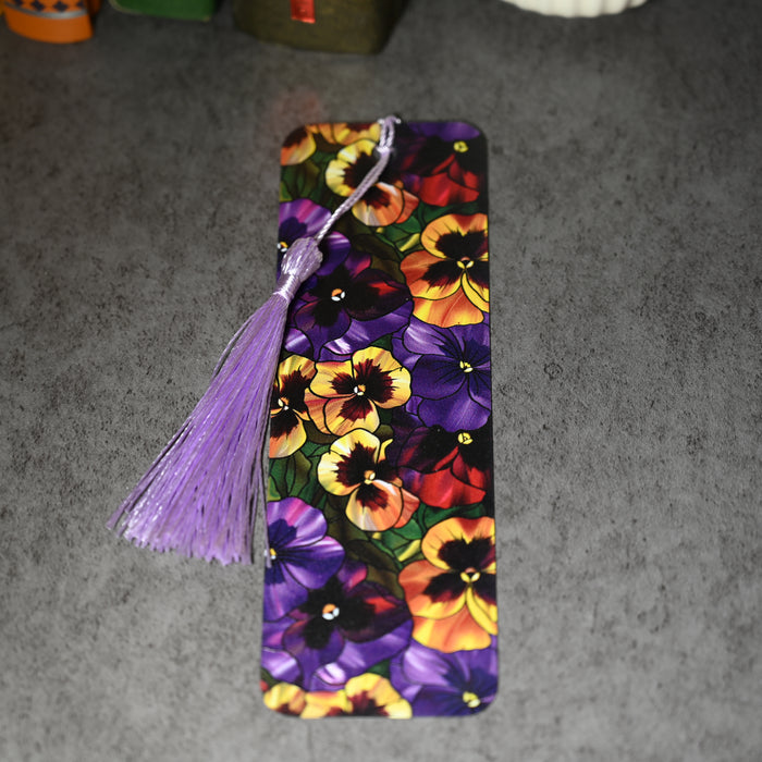 Pansies Flower Bookmark