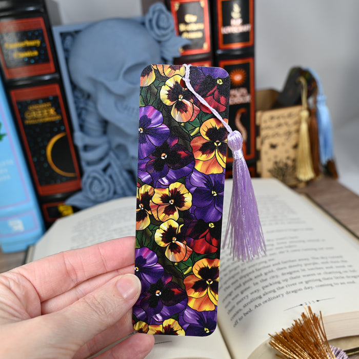 Pansies Flower Bookmark