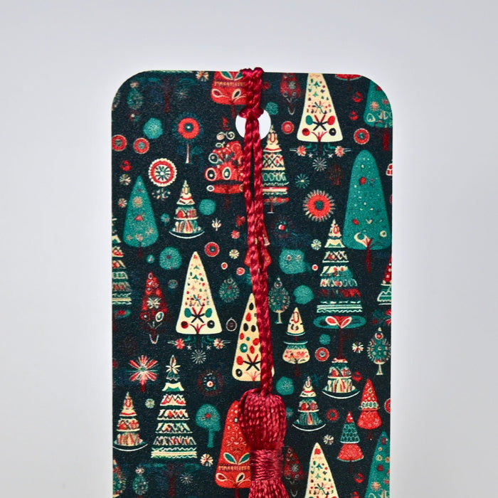 Patterned Xmas Trees Bookmark