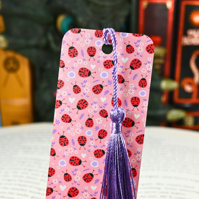 Pink Ladybug Bookmark