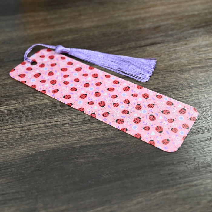 Pink Ladybug Bookmark