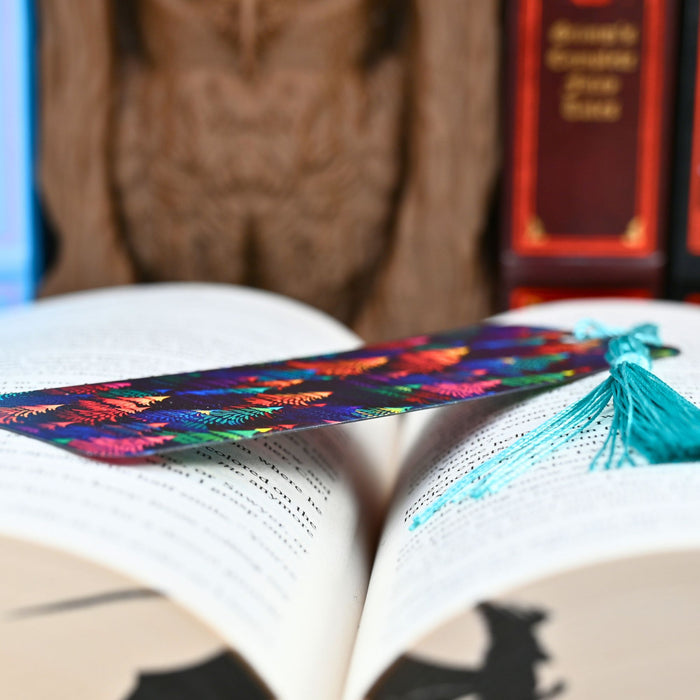 Colorful Pointillism Forest Bookmark