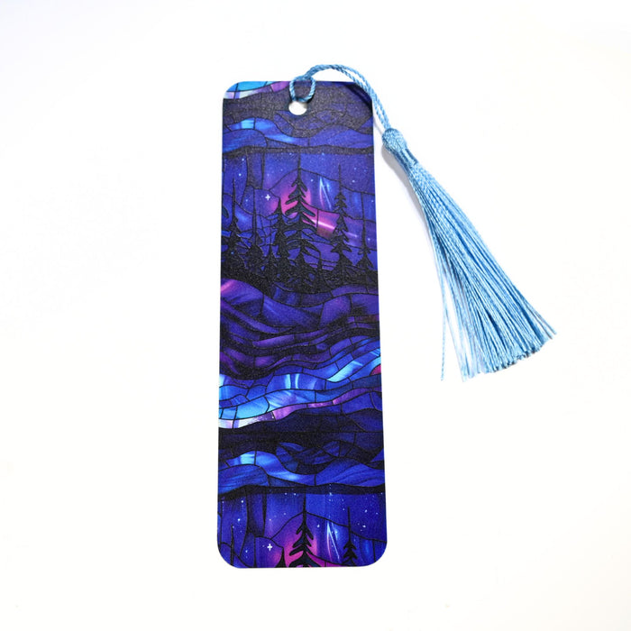 Purple Forest Aurora Bookmark