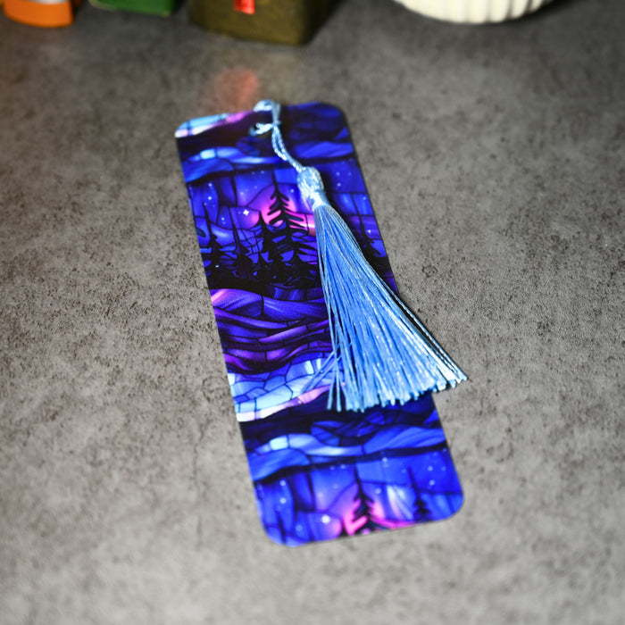 Purple Forest Aurora Bookmark
