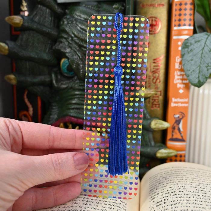 Rainbow Hearts Bookmark
