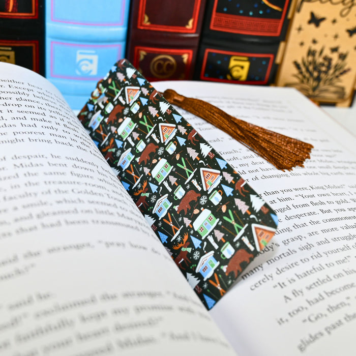 Ski Cabin Bookmark