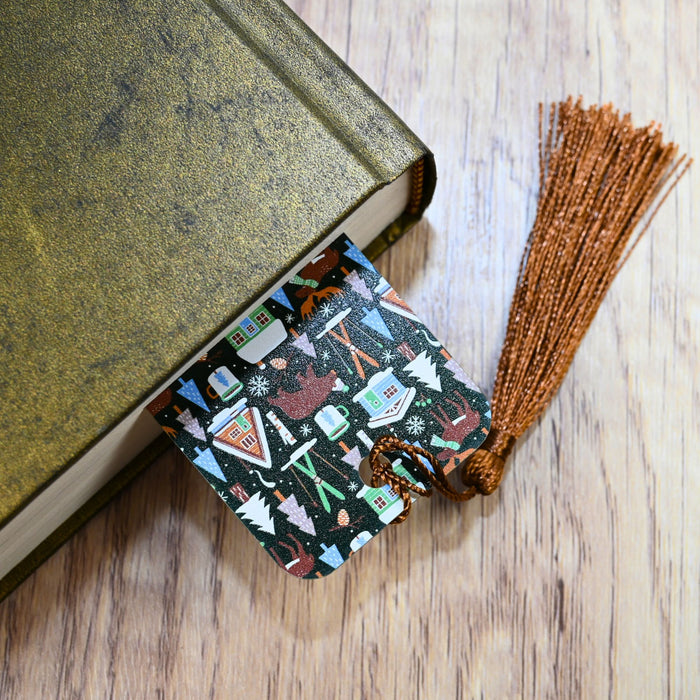Ski Cabin Bookmark