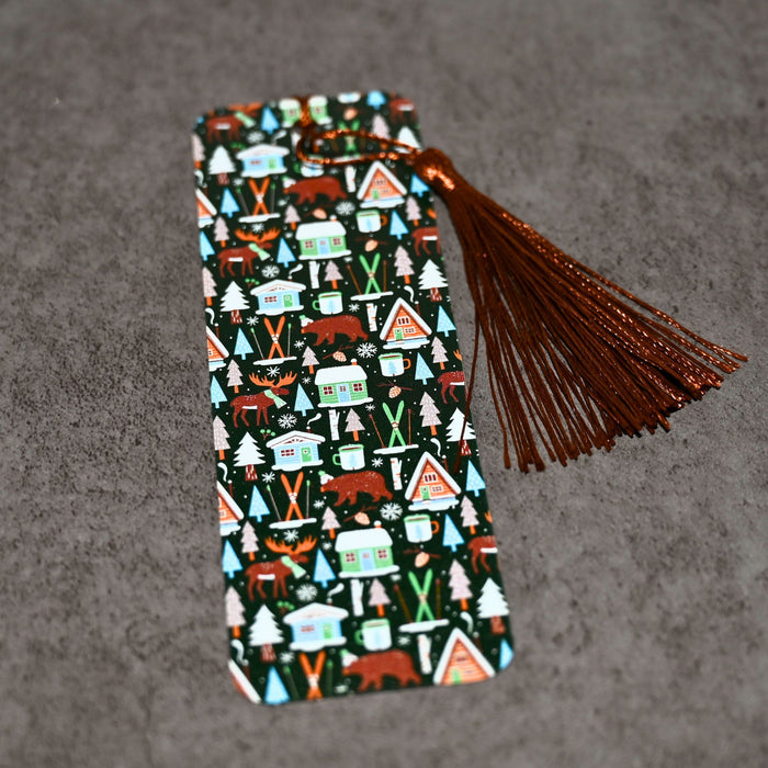 Ski Cabin Bookmark