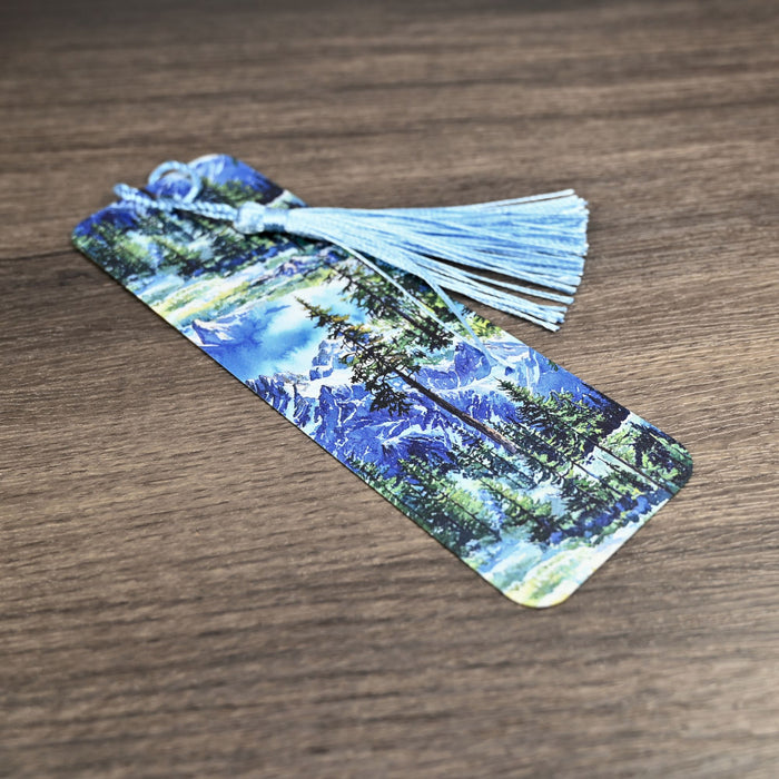 Snowy Mountain Forest Bookmark