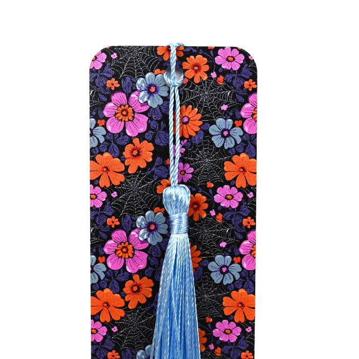 Spiderweb Floral Bookmark