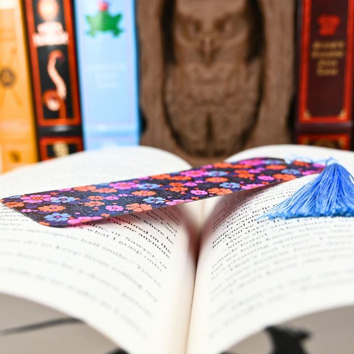 Spiderweb Floral Bookmark