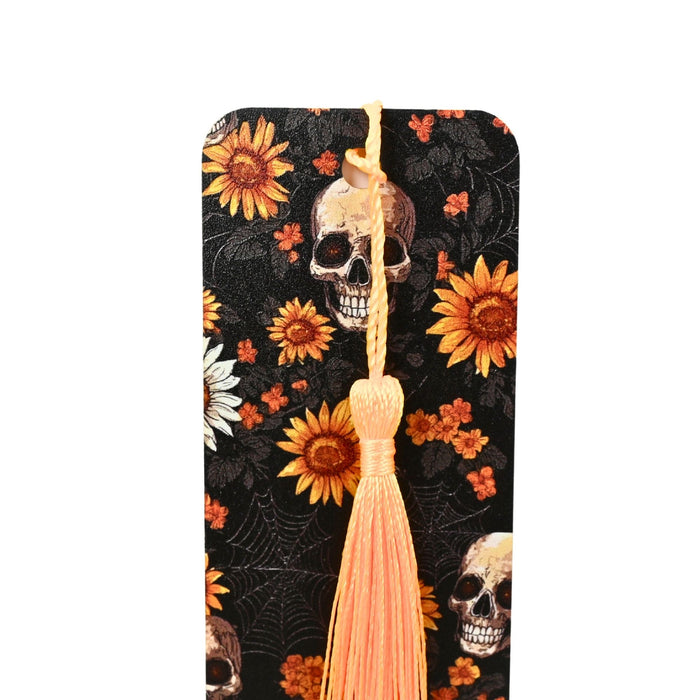 Sunflower Skulls Bookmark