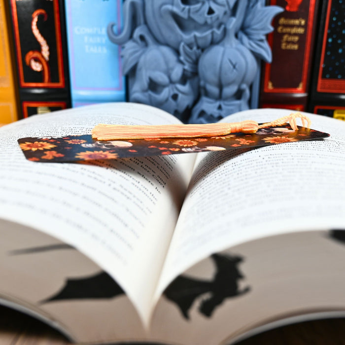 Sunflower Skulls Bookmark