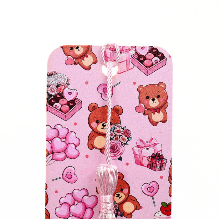 Valentine's Bear Heart Bookmark