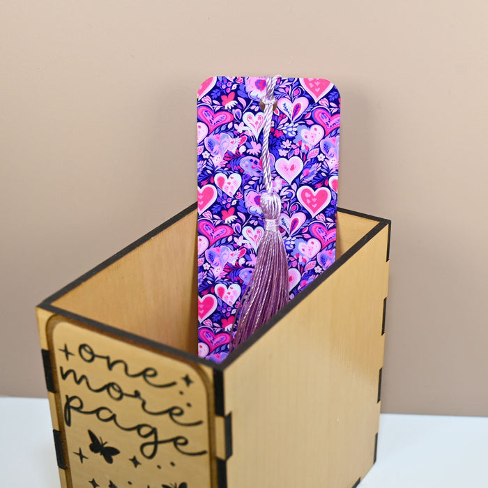 Violet Hearts Bookmark