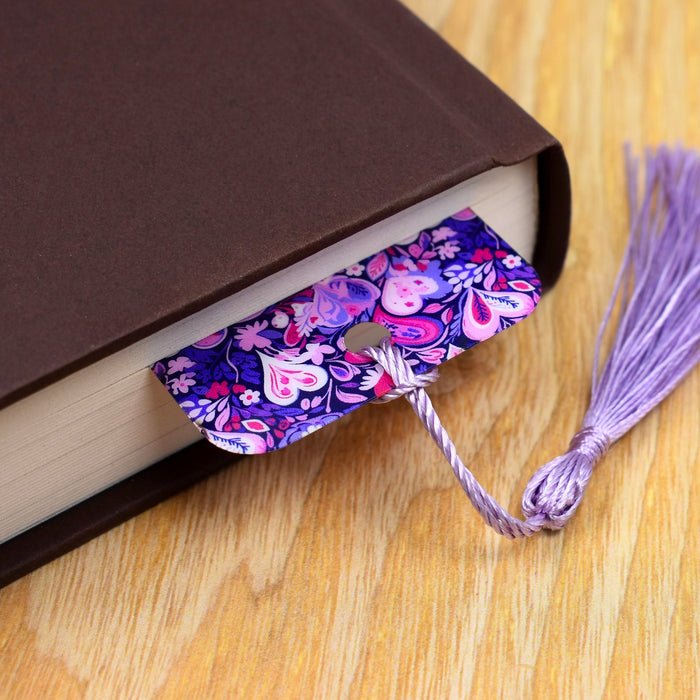Violet Hearts Bookmark
