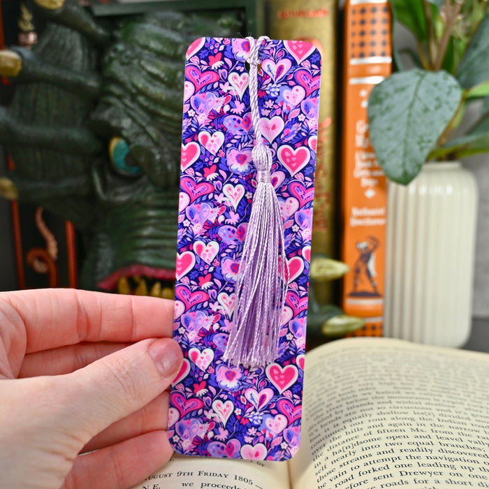 Violet Hearts Bookmark