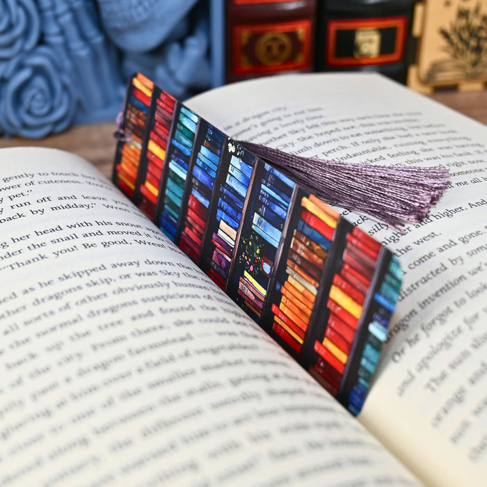 Watercolor Books Bookmark
