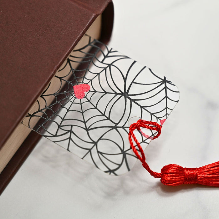 Heart Spider Web Bookmark