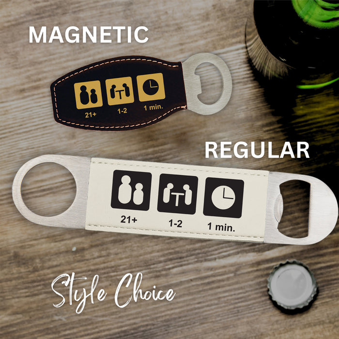 Board Game Info Bottle Opener