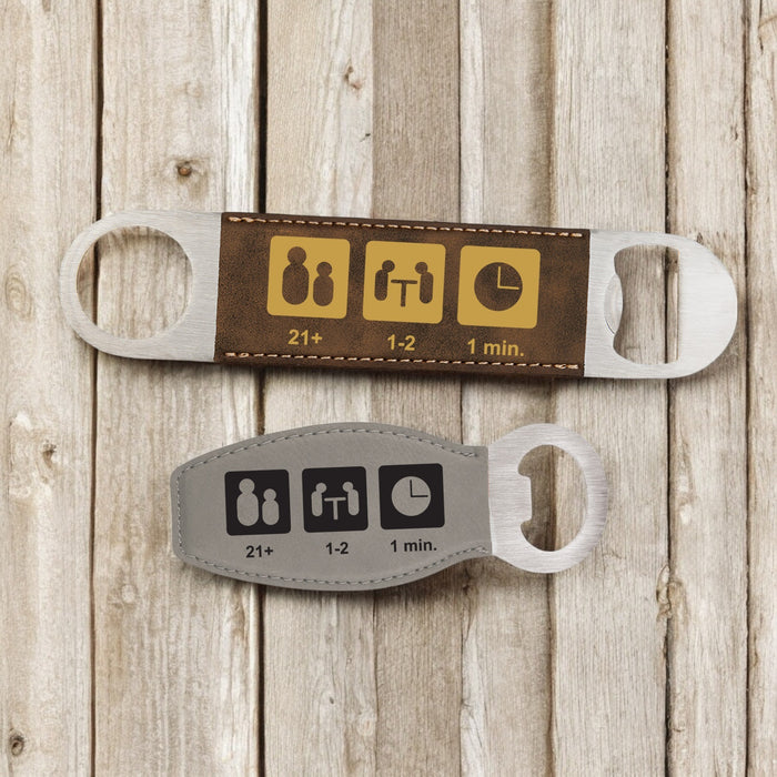 Board Game Info Bottle Opener