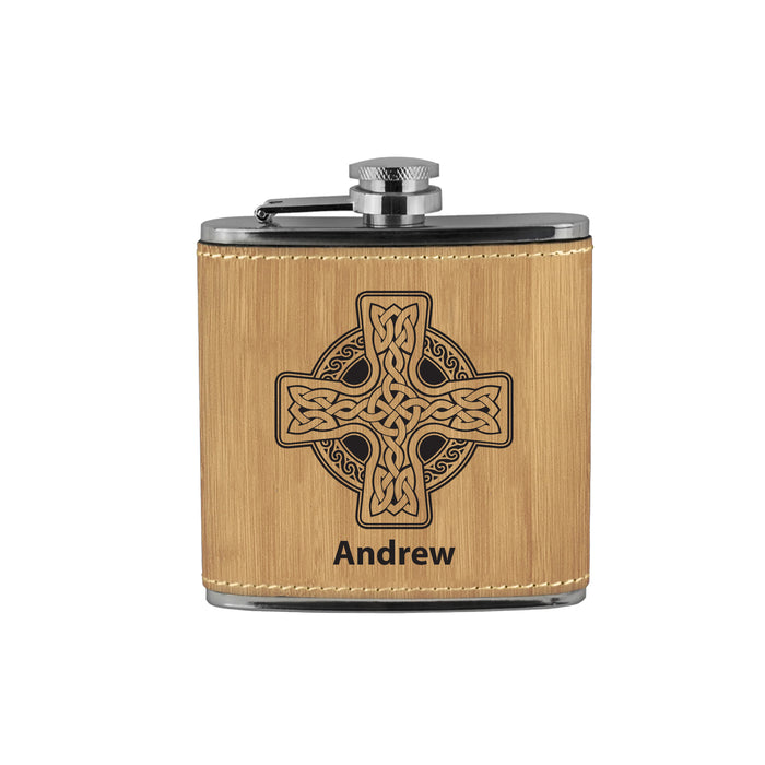Celtic Cross Flask