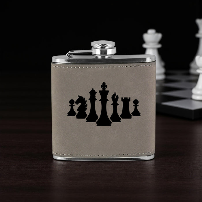 Chess Pieces Flask