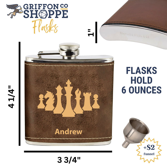 Chess Pieces Flask