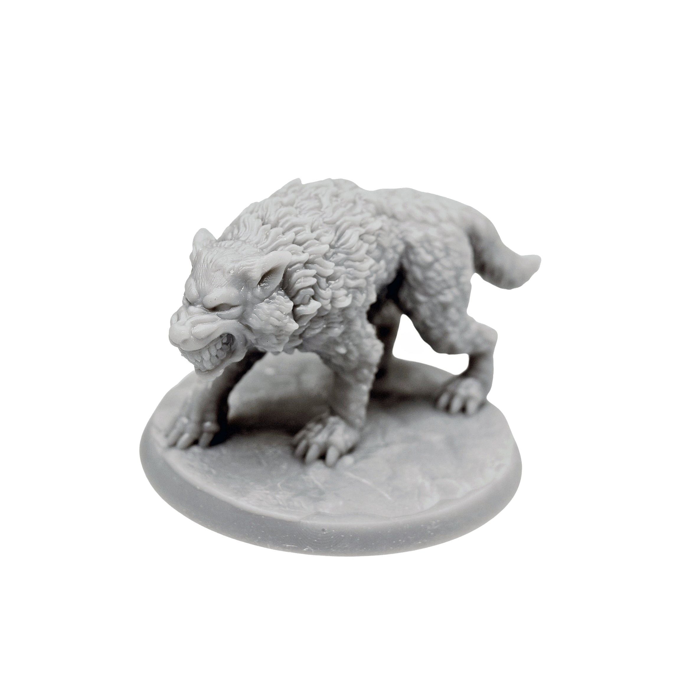 dnd miniature Dire Wolf for dungeons and slaying dragons in tabletop ...