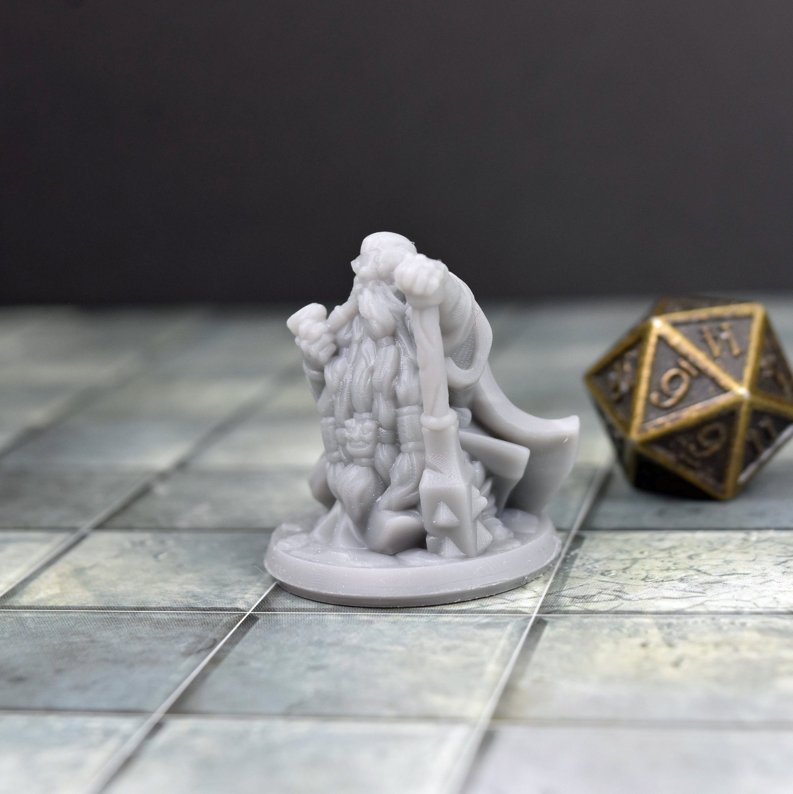 dnd miniature Dwarf with Pipe for dungeons and slaying dragons in ...