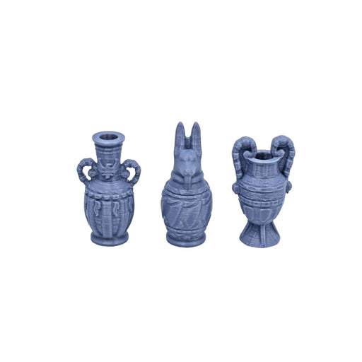 dnd terrain Canopic Jars for dungeons and slaying dragons-Scatter Terrain-EC3D- GriffonCo Shoppe