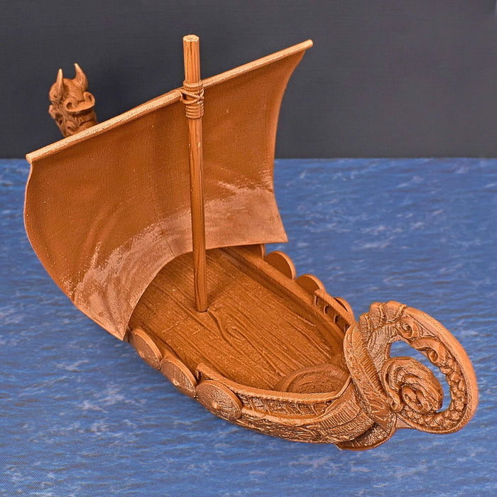 dnd terrain Viking Longboat for dungeons and slaying dragons-Scatter Terrain-EC3D- GriffonCo Shoppe