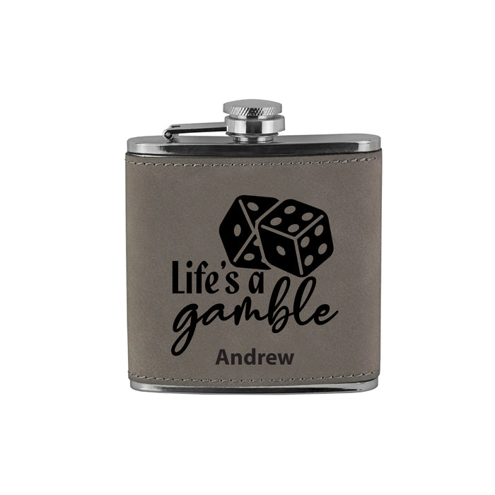 Life's a Gamble Flask