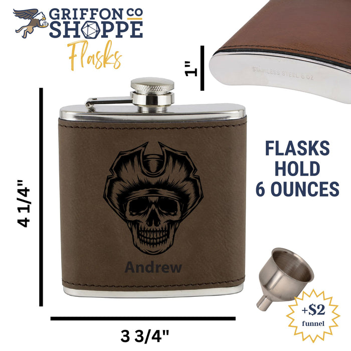 Pirate Skull Flask