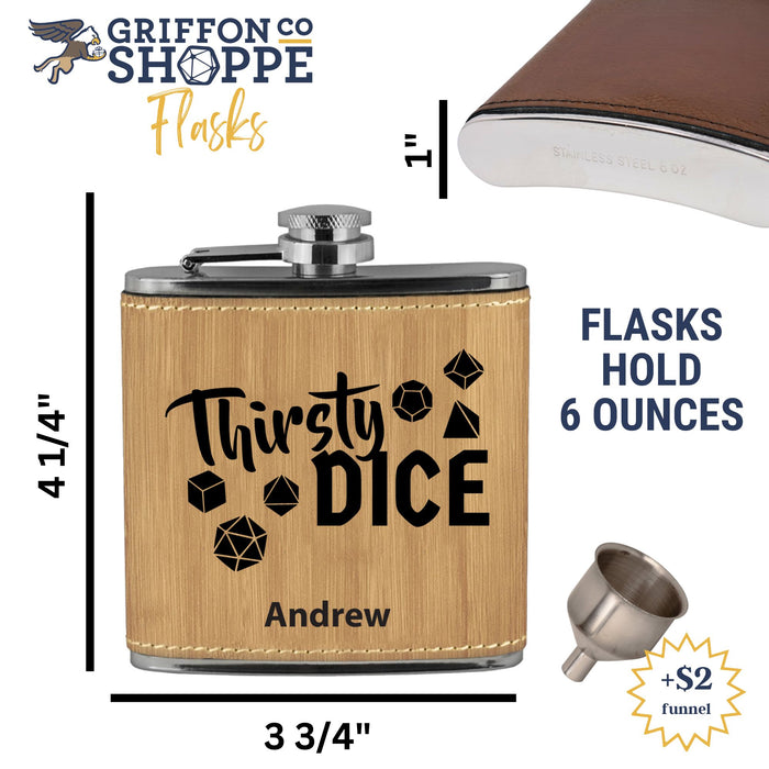 Thirsty Dice Flask